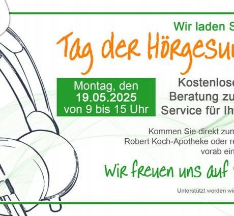 Plakat zum Tag der Hörgesundheit am 19. Mai 2025